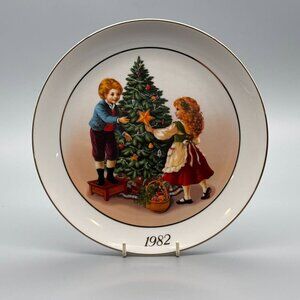 Vintage Avon Christmas Plates (1979, 1981, 1982)